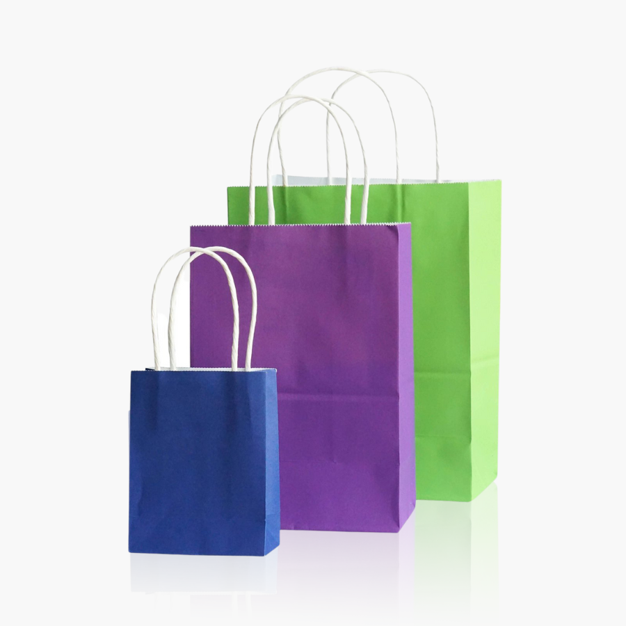 Paper Carry Bags: Paper Twist, Rope, Flat Handle | PaperPak